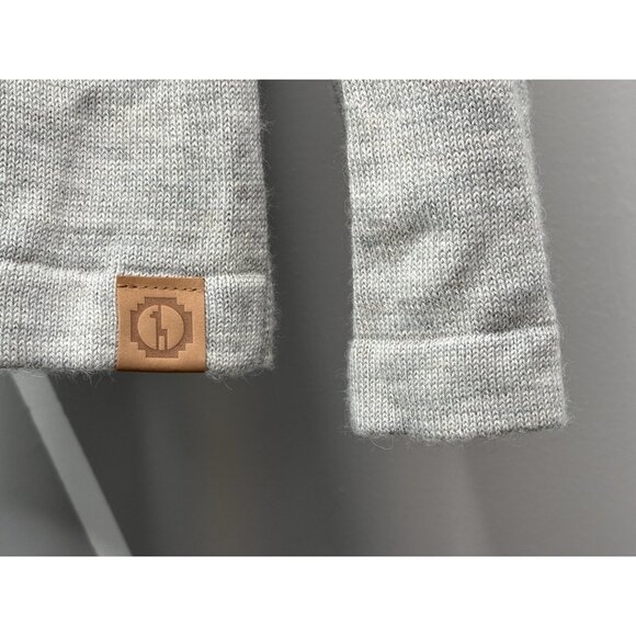 Paka Royal Alpaca Wool Sweater Men’s XXL Heather Grey Handmade Crewneck Pullover - Picture 6 of 16